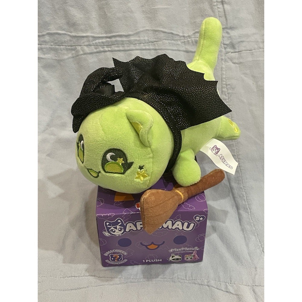 NEW Open Box Aphmau MeeMeows Mystery Plush Halloween Edition - Witch Cat